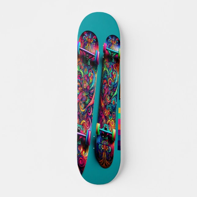 Skateboard "Wonderland lunatique" (Devant)