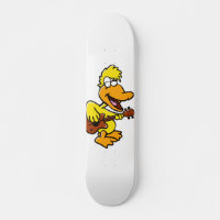 Yellow duck playing guitar choose