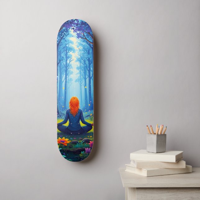 Skateboard  yoga (Art mural)
