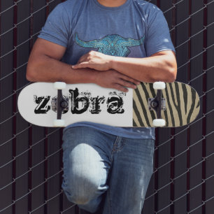 Skateboard Zebra Skin
