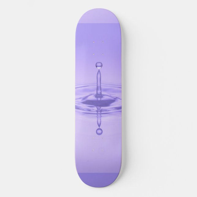 Skateboard Zen Love Purple Ocean Water Drift Réflexion miroir (Recto)