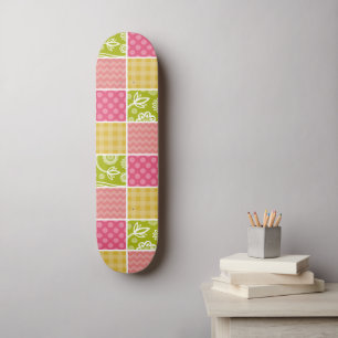 Skateboard Zigzag, Chevron, Pois, En vichy, Patchwork