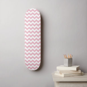 Skateboard Zigzag rose, Chevron rose, Motif géométrique