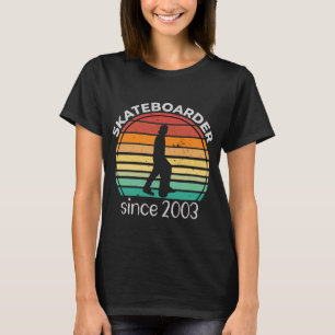 Skateboarder 2003 Birthday Gift T-Shirt