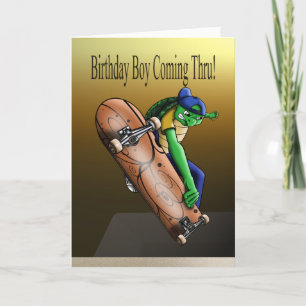 Skateboarder Birthday  Card