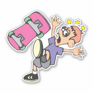 Skateboarder Custom-Cut Vinyl Sticker