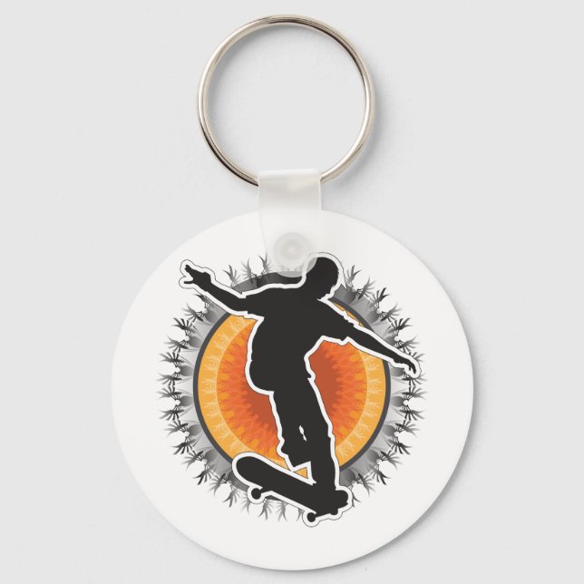 Skateboarder Design Keychain (Front)