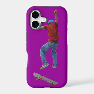 Skateboarder Get Some Air Action Street Kulcha Art