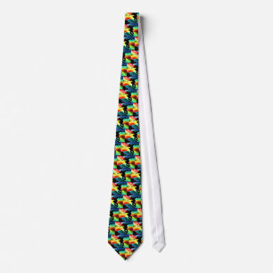 Skateboarder in Criss Cross Lightning Tie