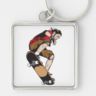 Skateboarder Keychain