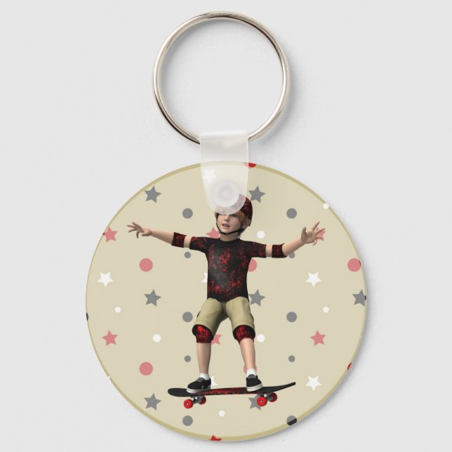 Skateboarder Keychain (Front)