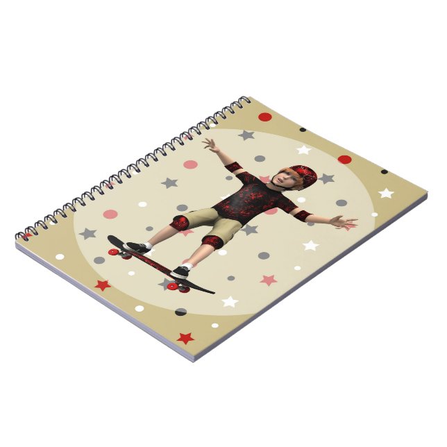 Skateboarder Notebook (Left Side)