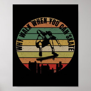 Skateboarder Outfit Skateboard Clothes Skater Skat Poster