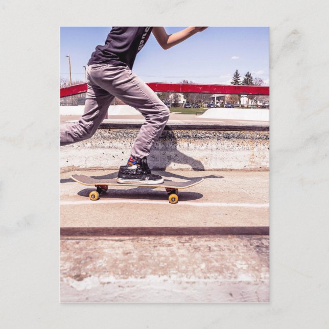 Skateboarder Postcard (Front)