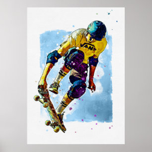 Skateboarder poster