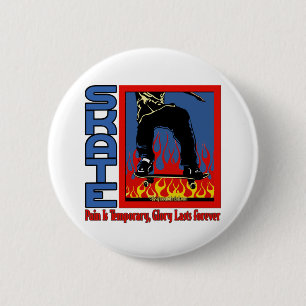 Skateboarding 2 Inch Round Button