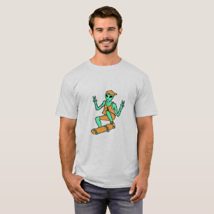 Skateboarding Alien Tee
