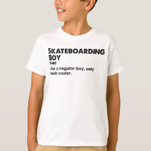 Skateboarding Boy Funny Definition Skateboarder T-Shirt
