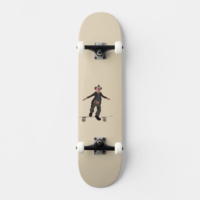 Skateboarding clown skateboard (Front)