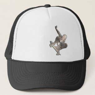 Skateboarding; Cool Black Trucker Hat