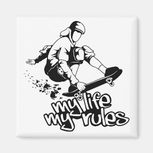 Skateboarding custom magnet