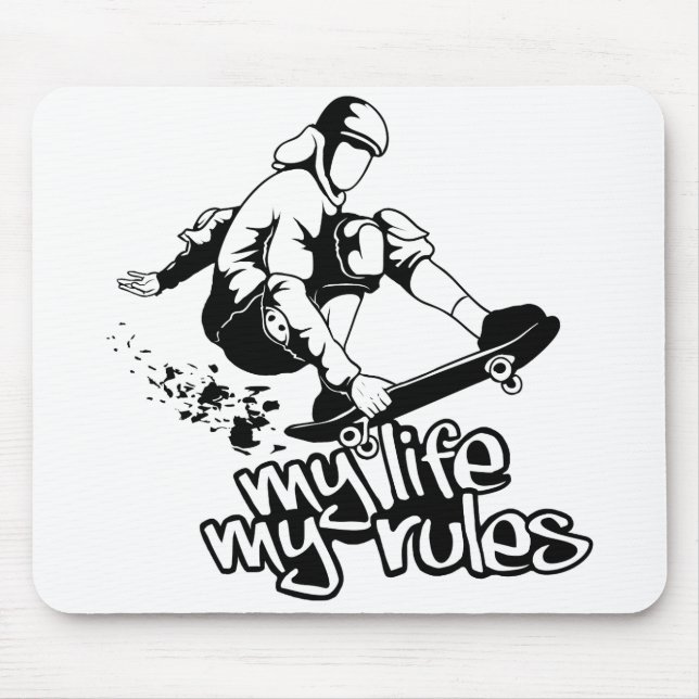 Skateboarding custom mousepad (Front)