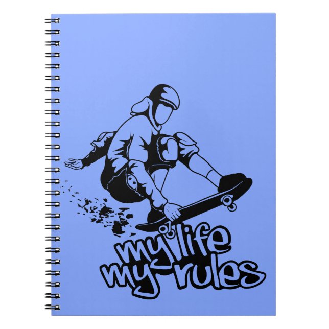Skateboarding custom notebook (Front)