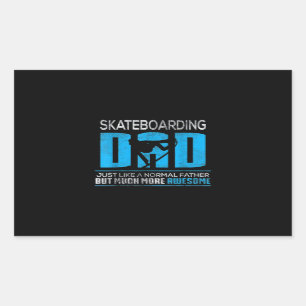 Skateboarding Dad Just Like Normal Much More Aweso Sticker