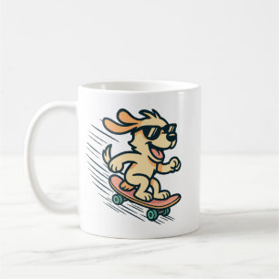 Skateboarding Dog Coffee Mug
