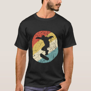 Skateboarding Gift Vintage Retro Skateboarder T-Shirt