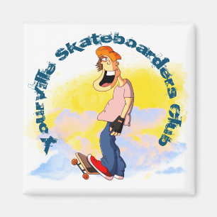 Skateboarding Guy Magnet
