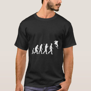 Skateboarding Humanity Evolved To Jump High Fun Sk T-Shirt
