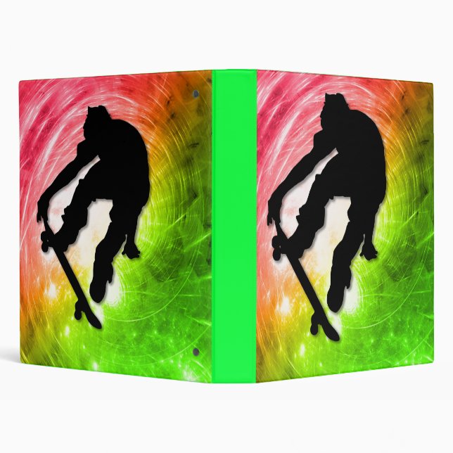 Skateboarding in a Psychedelic Cyclone Binder (Background)