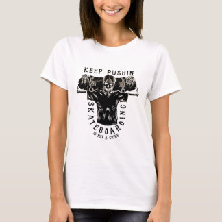 Skateboarding Is Not A Crime-Skeleton Skater Retro T-Shirt
