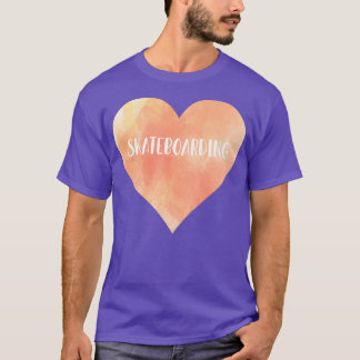 Skateboarding love heart T-Shirt