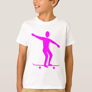 Skateboarding - Magenta T-Shirt