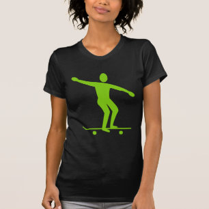 Skateboarding - Martian Green T-Shirt