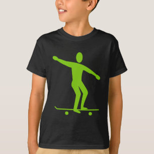 Skateboarding - Martian Green T-Shirt