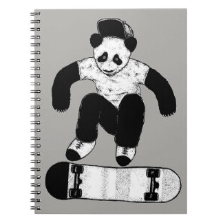 Skateboarding Panda Notebook