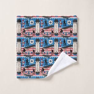 Skateboarding patriotique skateboardeur USA