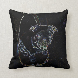 Skateboarding Pug Pillow