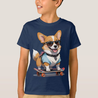 Skateboarding Pup T-Shirt