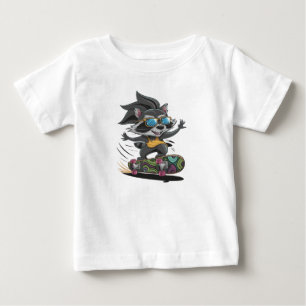 Skateboarding raccoon baby T-Shirt