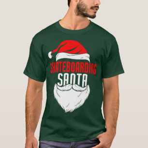 Skateboarding Santa Claus Christmas Holiday Skateb T-Shirt