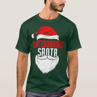 Skateboarding Santa Claus Christmas Holiday Skateb T-Shirt