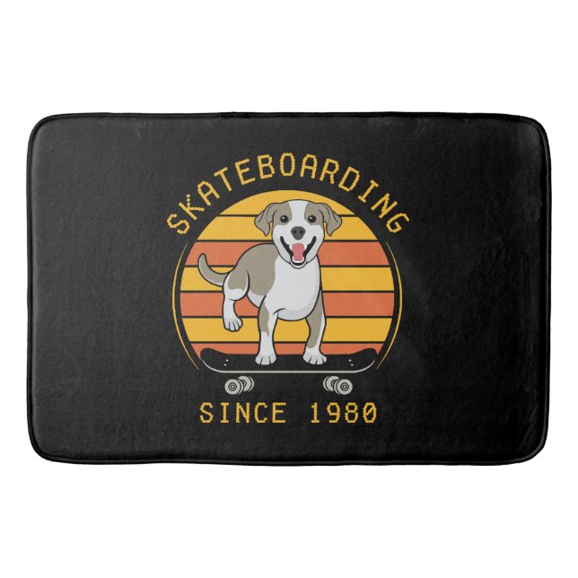 Skateboarding Since 1980 Bath Mat (Front)