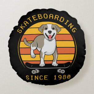 Skateboarding Since 1980 Round Pillow