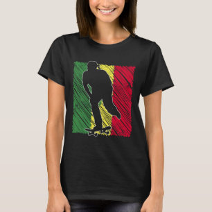 Skateboarding Skateboard Senegalese Flag Senegal 1 T-Shirt
