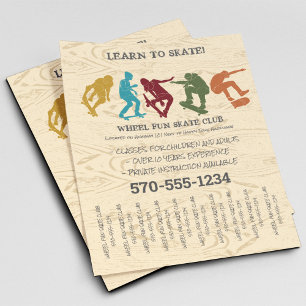 Skateboarding, Skateboarders Graphic Custom Flyer