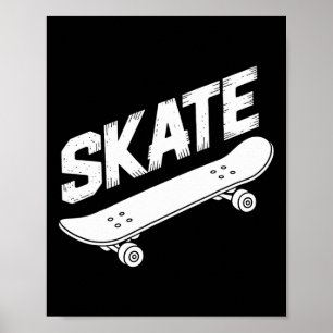 Skateboarding Sport Graphic Vintage Skate Skateboa Poster